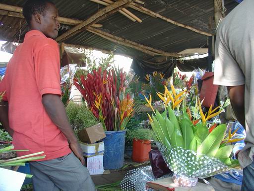 продавцы цветов в Ломе